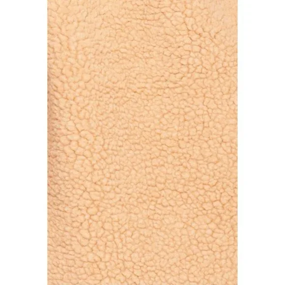 Camel Long Sleeve Hoodie Hooded Long Maxi Borg Teddy Bear Fur Coat - Picture 13 of 16